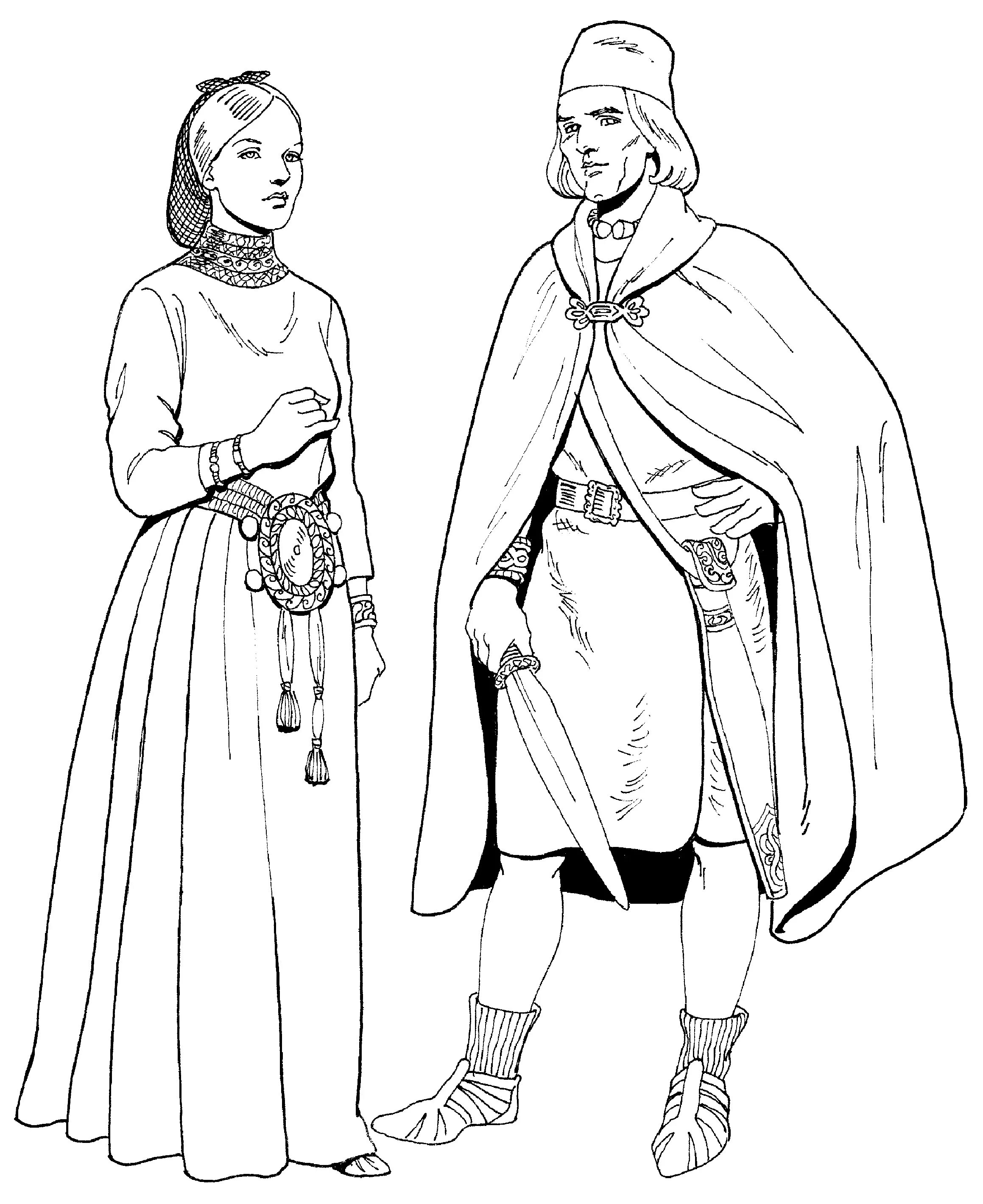 средневековье платья женские. костюмы средних веков. черное средневековое платье. средневековая одежда. одежда средневековья европа 13 век.