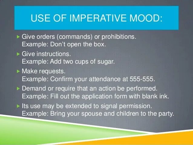 Mood examples. Imperative mood примеры. imperative verbs в английском. the verb in the imperative mood.. imperative с глаголом be.