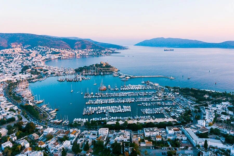 Yacht route Bodrum to Bodrum via Datca