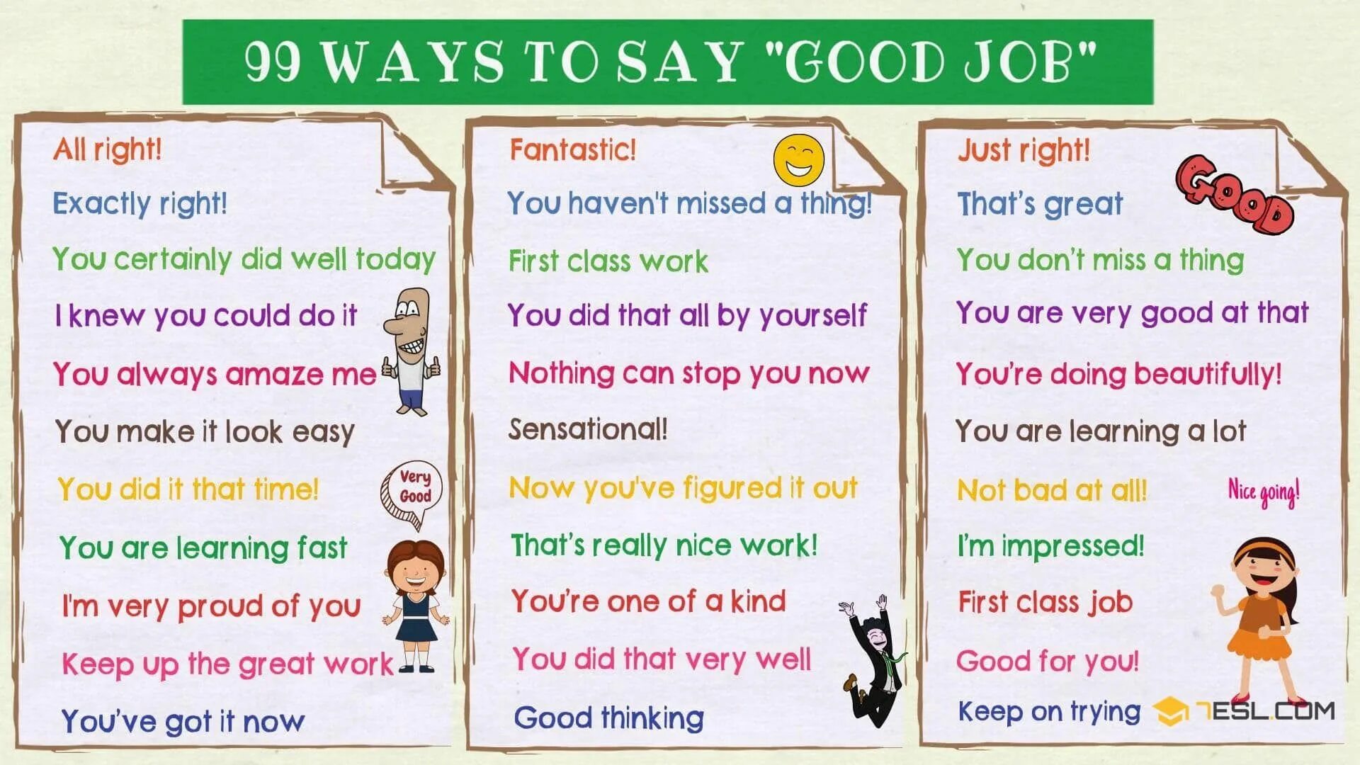 To do one s best. Good job синонимы. Ways to say good job. Ways to say great. Great синонимы на английском.