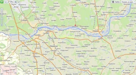 Кашира московская область на карте