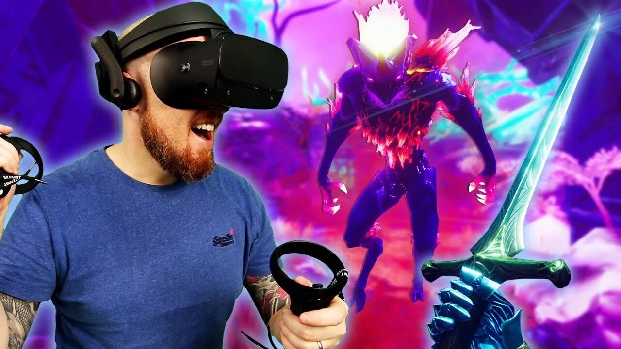 Vr falling. VR Fight. VR мечи. VR игра с мечами. Игра на PS VR С мечами.