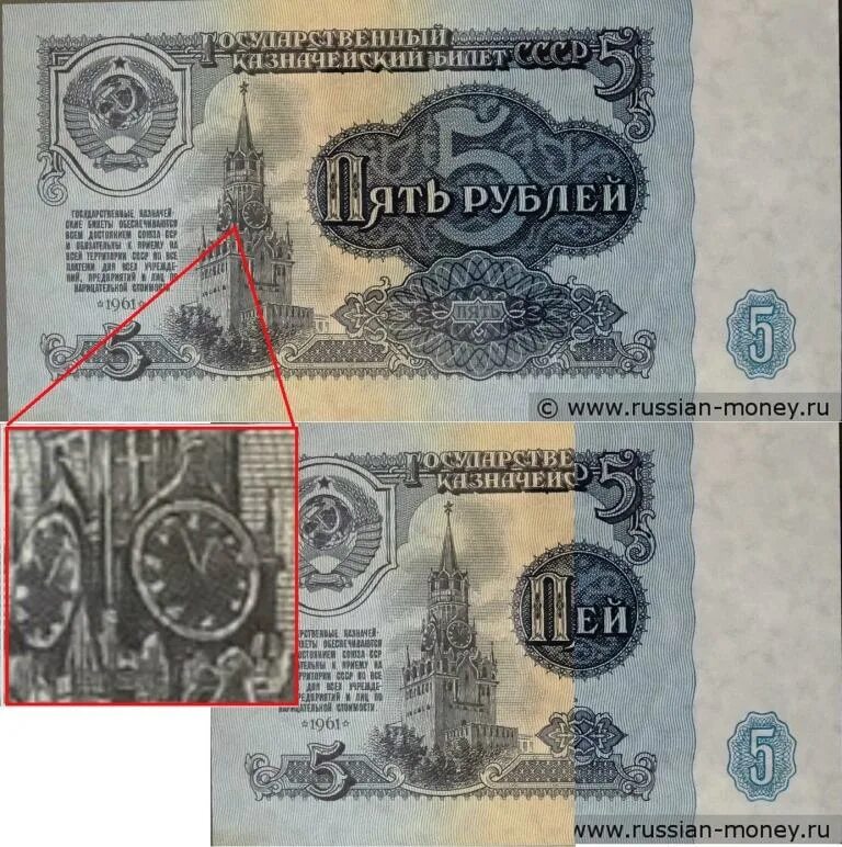 Всадник на пятирублевой купюре
