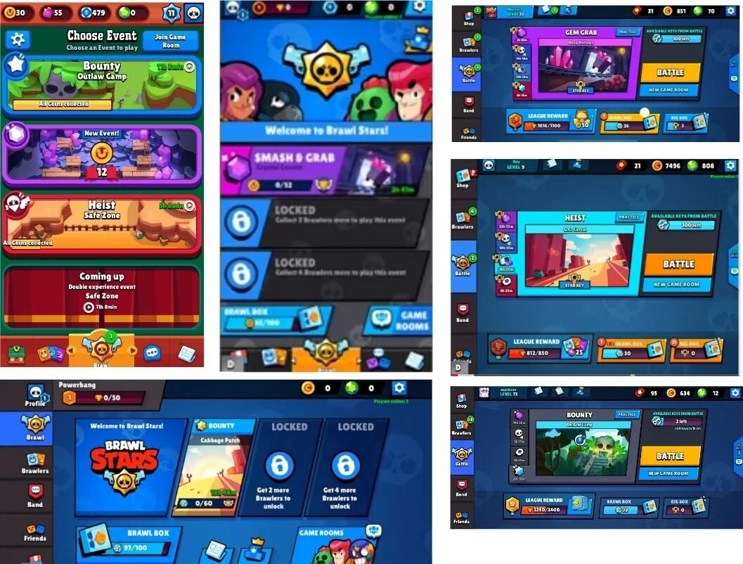 Rsi mod menu brawl stars. Бравл интерфейс. brawl stars ui. brawl stars interface. старый интерфейс бравл старса.