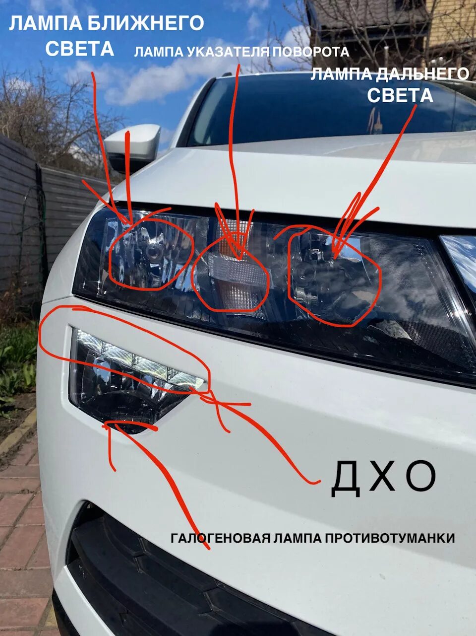 Как поменять лампочку ближнего света на шкода кодиак фото Екб-Авто.ру