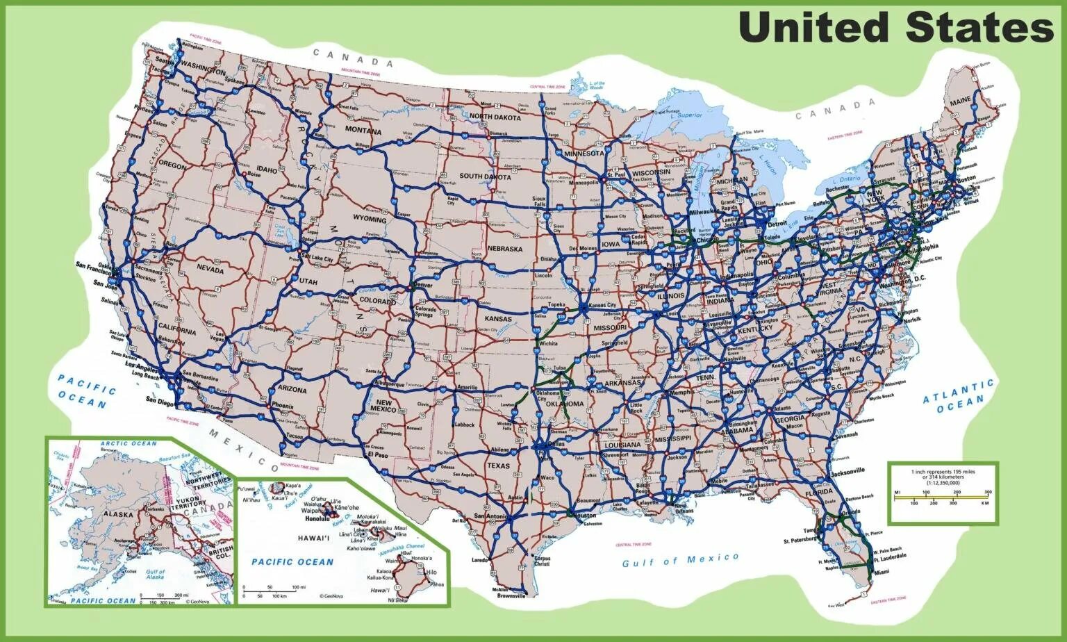 Купить автомобильные карты. Железные дороги Америки карта. Железнодорожная карта США. Карта ЖД дорог США. ЖД сеть США карта.