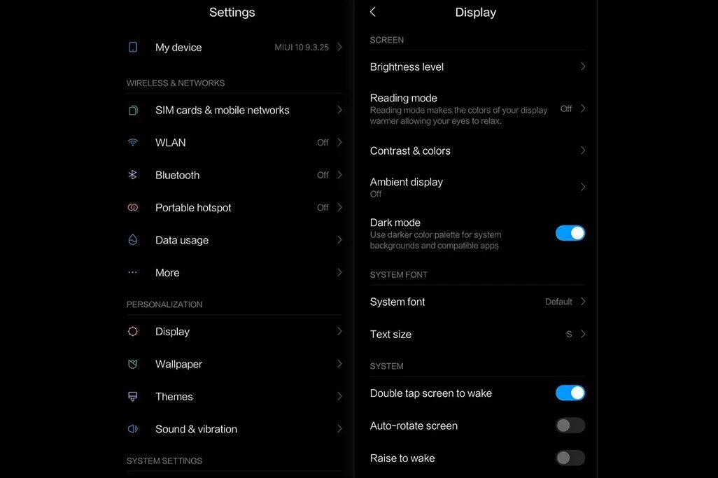 Как включить экран miui. Темный режим сяоми. темные темы для miui 9. темная тема для сяоми. xiaomi dark mode theme.