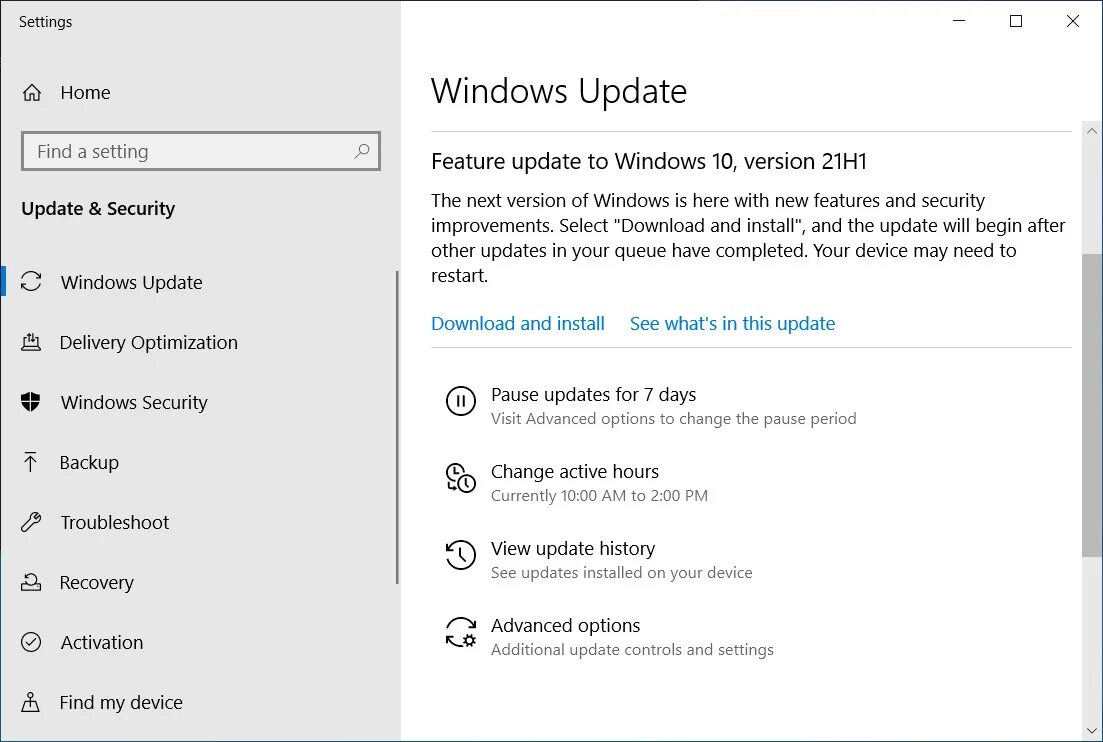 Optional add виндовс. Обновление функций до Windows 10, версия 21h1 — ошибка 0x80246019. Option features