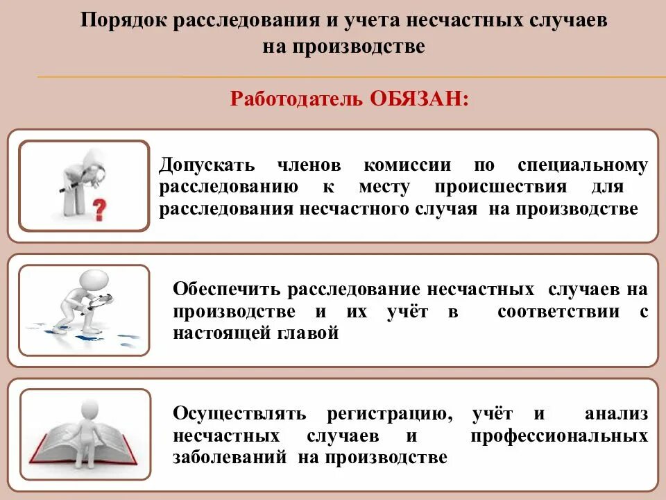 Действия при возникновения несчастного случая. Учет и порядок расследования производственного травматизма. При расследовании несчастного случая на производстве. Расследование и учет несчастных случаев на производстве. Порядок расследования и учета несчастных случаев на производстве.