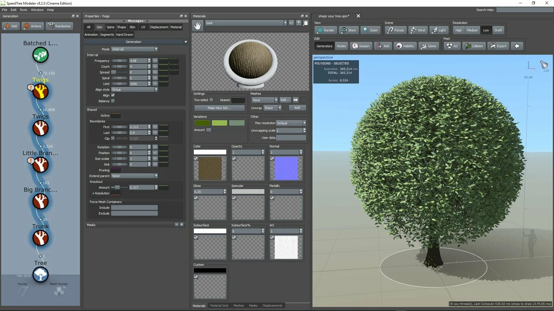 Fast modeling