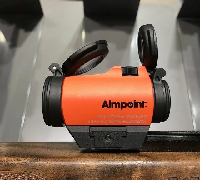 Микро н. Aimpoint Micro h-2. Коллиматорный прицел Aimpoint Micro h-2 Weaver (2 МОА) Limited Edition Orange. Aimpoint Micro h-2 2моа. Aimpoint Micro h-2 2moa.