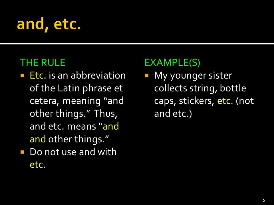 Etc examples. Abbreviation etc. Etc meaning. And etc or etc.