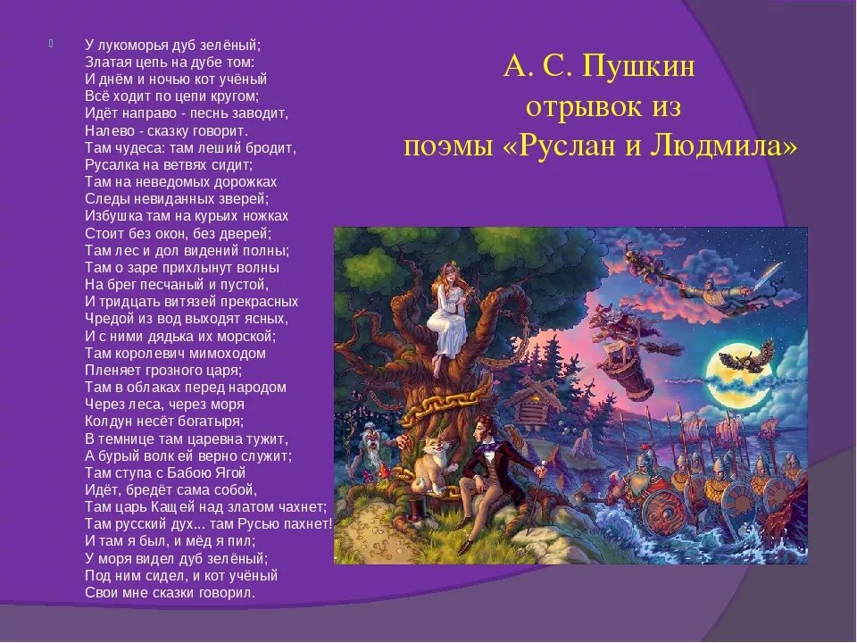 Стих александра пушкина у лукоморья дуб зеленый. Стихотворение александра сергеевича пушкина у лукоморья дуб зеленый. Стихотворение пушкина у лукоморья дуб зеленый. Какое из произведений называется баллада лукоморье , бородино. Литература дуб зеленый.