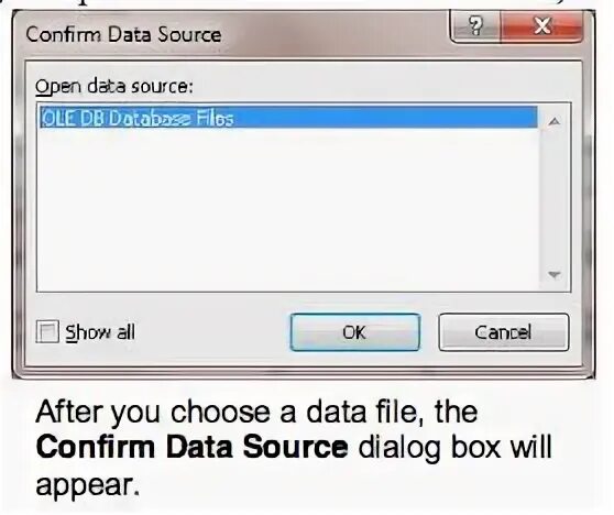 Data confirm. Data confirm