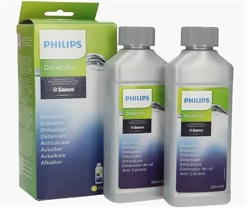 Средство филипс. Средство от накипи для кофемашины Philips. Средство для чистки кофемашины Филипс. Средство для чистки кофемашины Philips от накипи. Жидкость для декальцинации кофемашины Saeco.