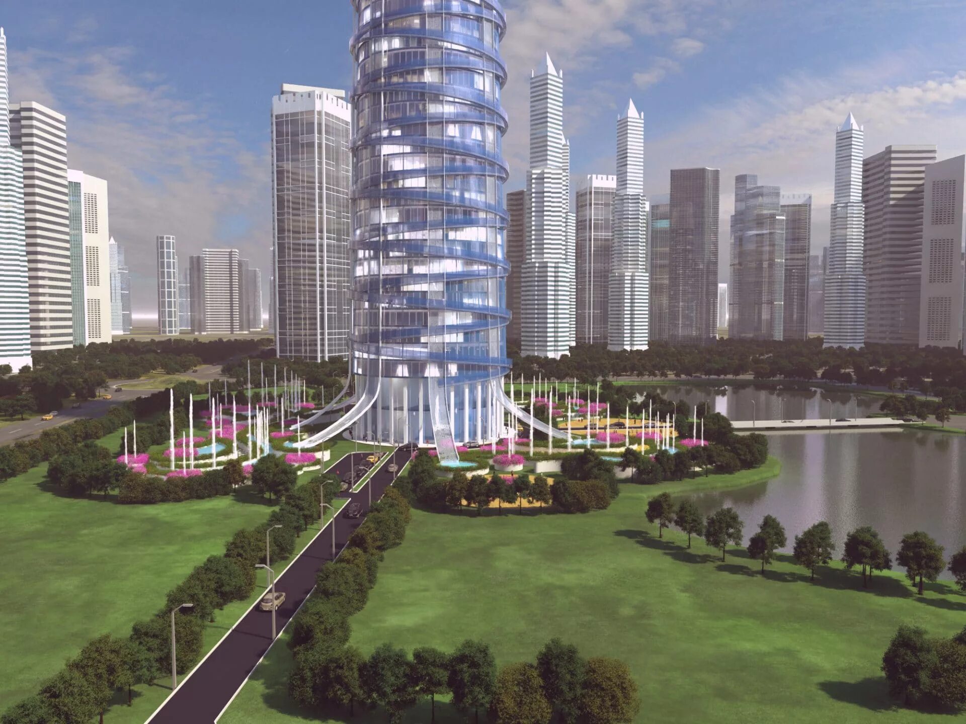 Высотная дом 3. Краснодар небоскребы в будущем. Небоскреб 3d. Модель будущего. Будущее модель.