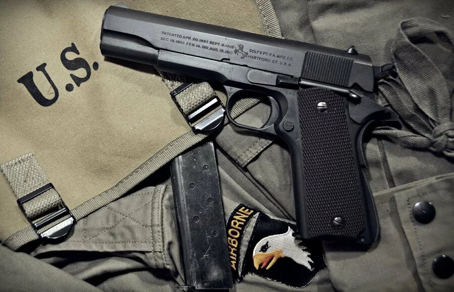 Армейские пистолеты. M1911 Pistol USMC. Кольт 1911 в армии США. Лучшие американские пистолеты.