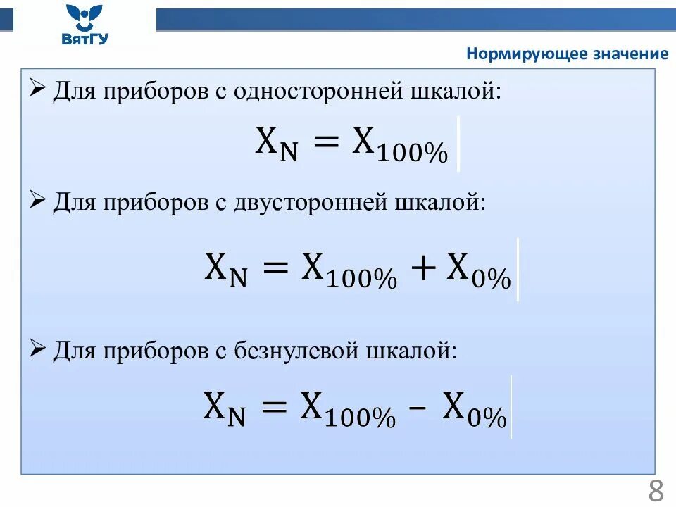 Нормирующему значению величины