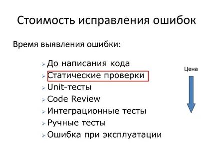 Программные ошибки тестирование