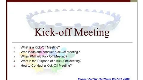 Kick off on