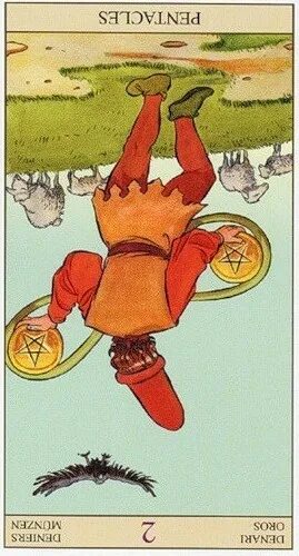 2 пентаклей уэйт. Пентакли в перевернутом положении. 4 пентакли таро уэйта. 7 пентаклей райдер уэйт. Карта шестерка пентаклей.