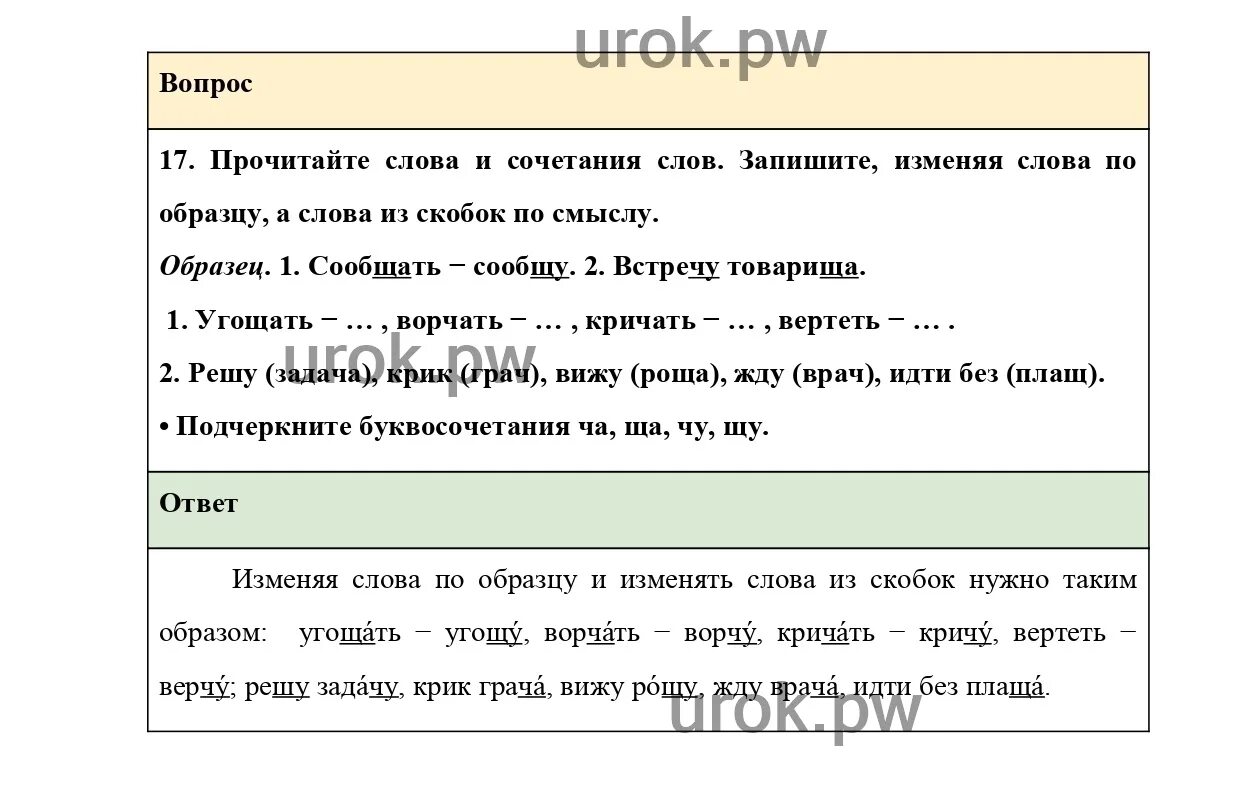 И запиши значение следующих слов