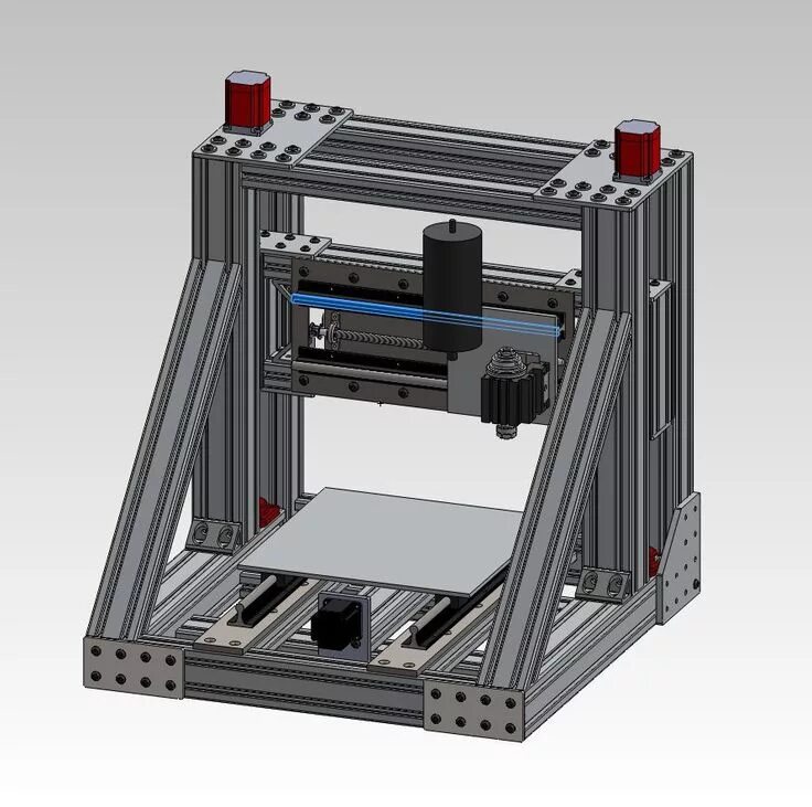 Custom 3d Printer CNC. Принтер станок с ЧПУ. Aluminum 3d printinter. Модульный станок 3 в 1 лазер 3d принтер.