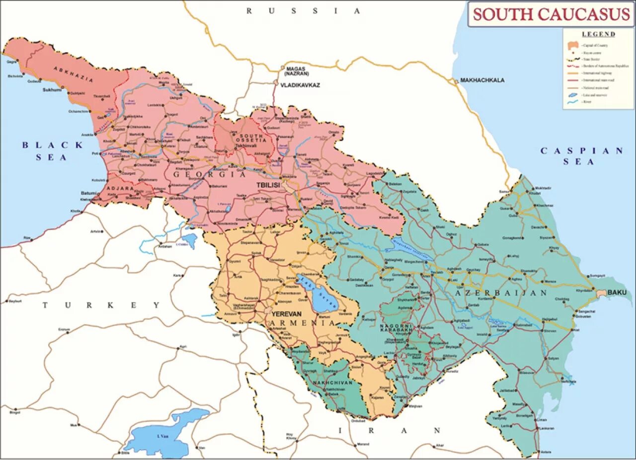 Граница грузии и армении на карте. Республики южного кавказа. Азербайджан армения грузия страны закавказья. Есть южный кавказ. Административные единицы северного кавказа.