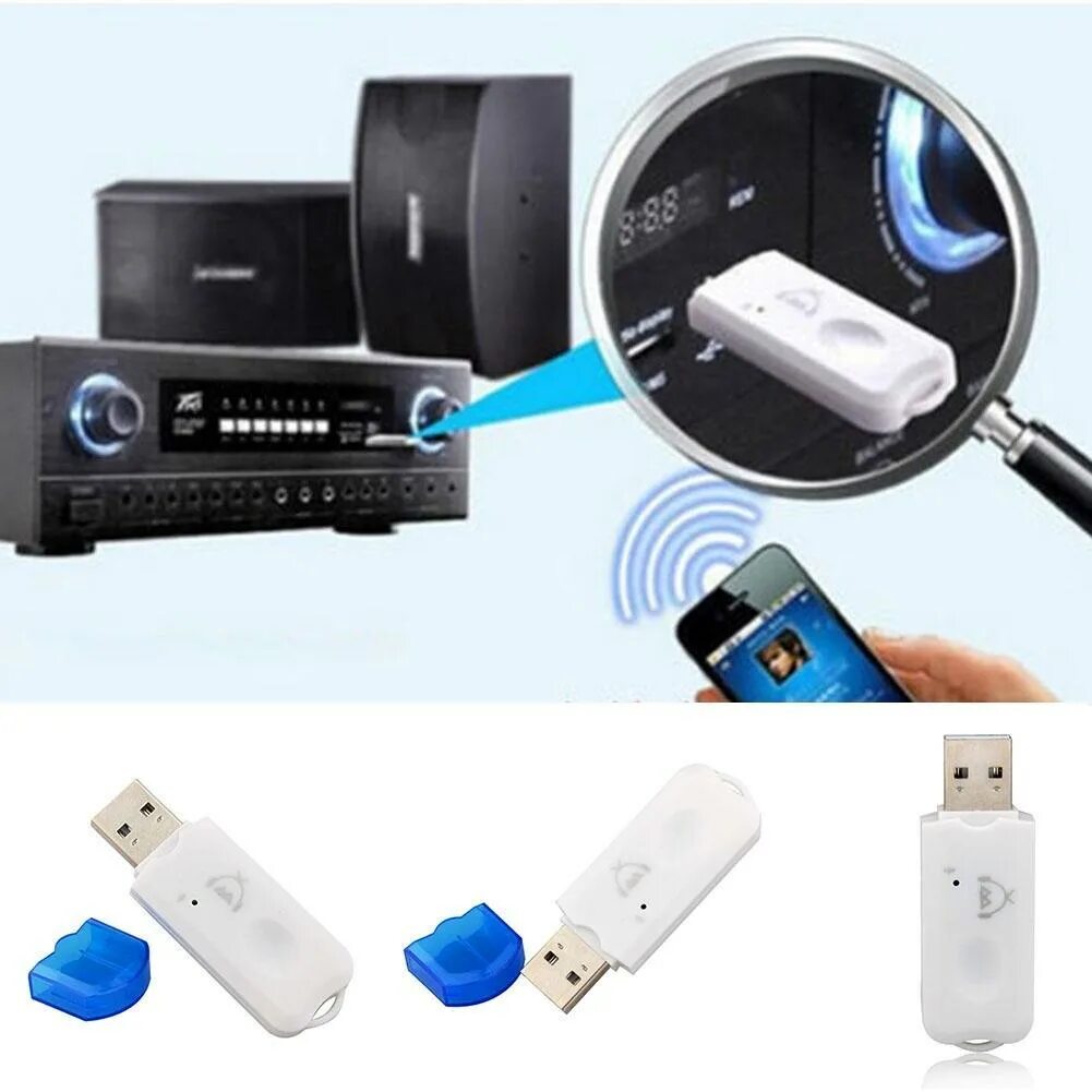 Как подключить блютуз адаптер к музыкальному центру. Адаптер bluetooth 2.0+edr usb. блютус аудио kit конструктор.