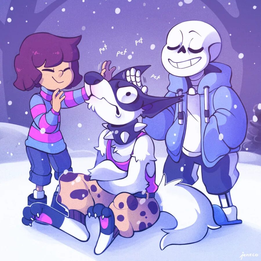 Undertale фан игры. Undertale. Фриск андертейл. Догго андертейл арт. Санс Фриск и Папирус в Сноудине.