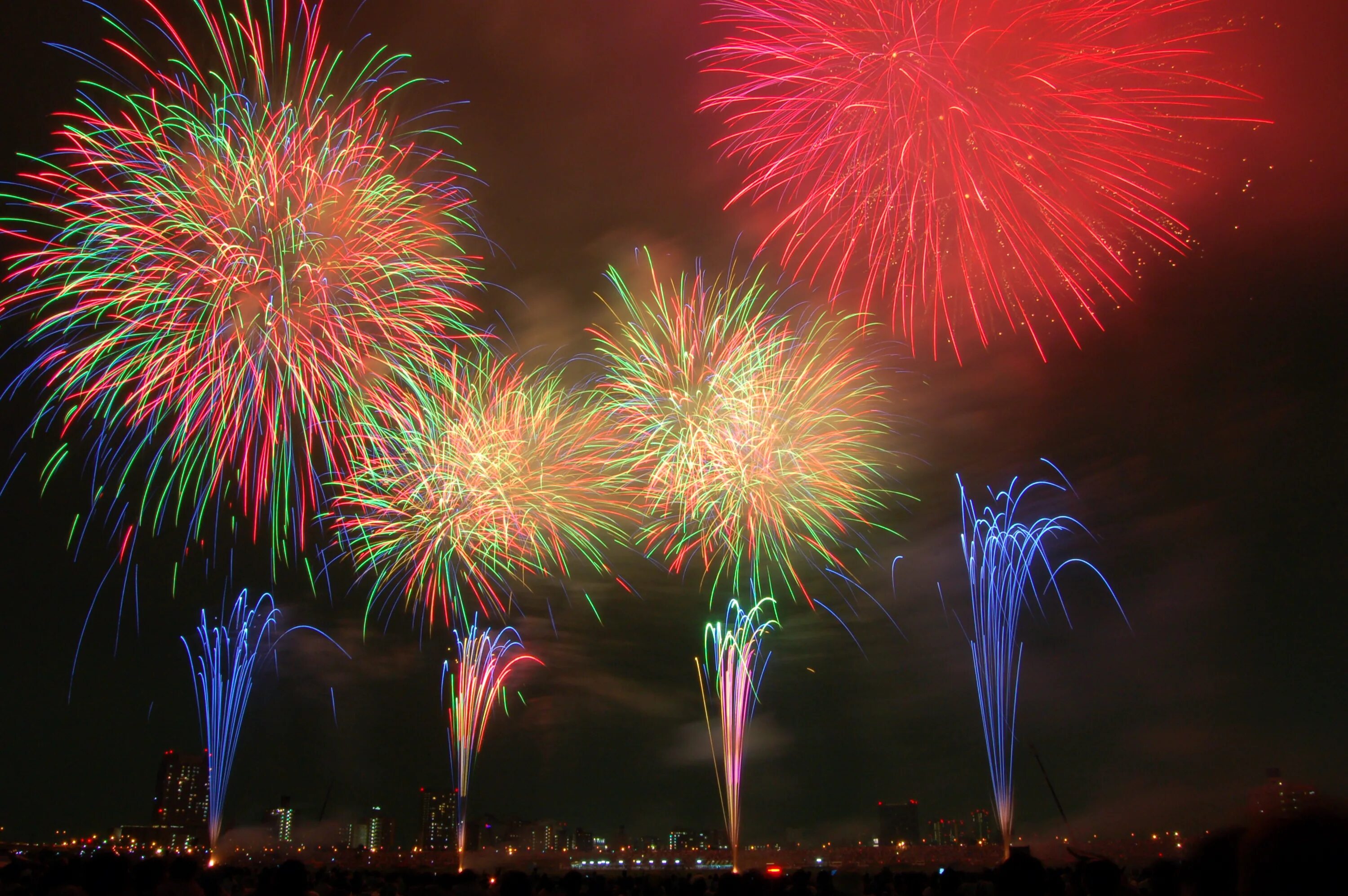 Firework parade