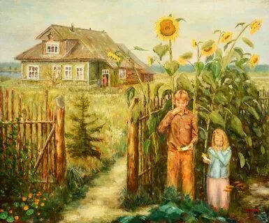Рассказы я и мама в деревне