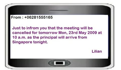 Message example