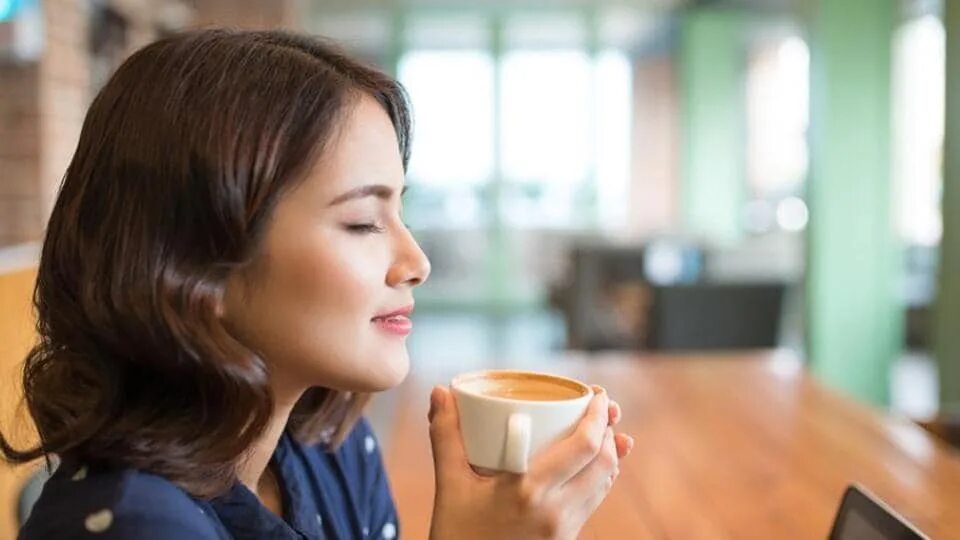 I m drinking coffee