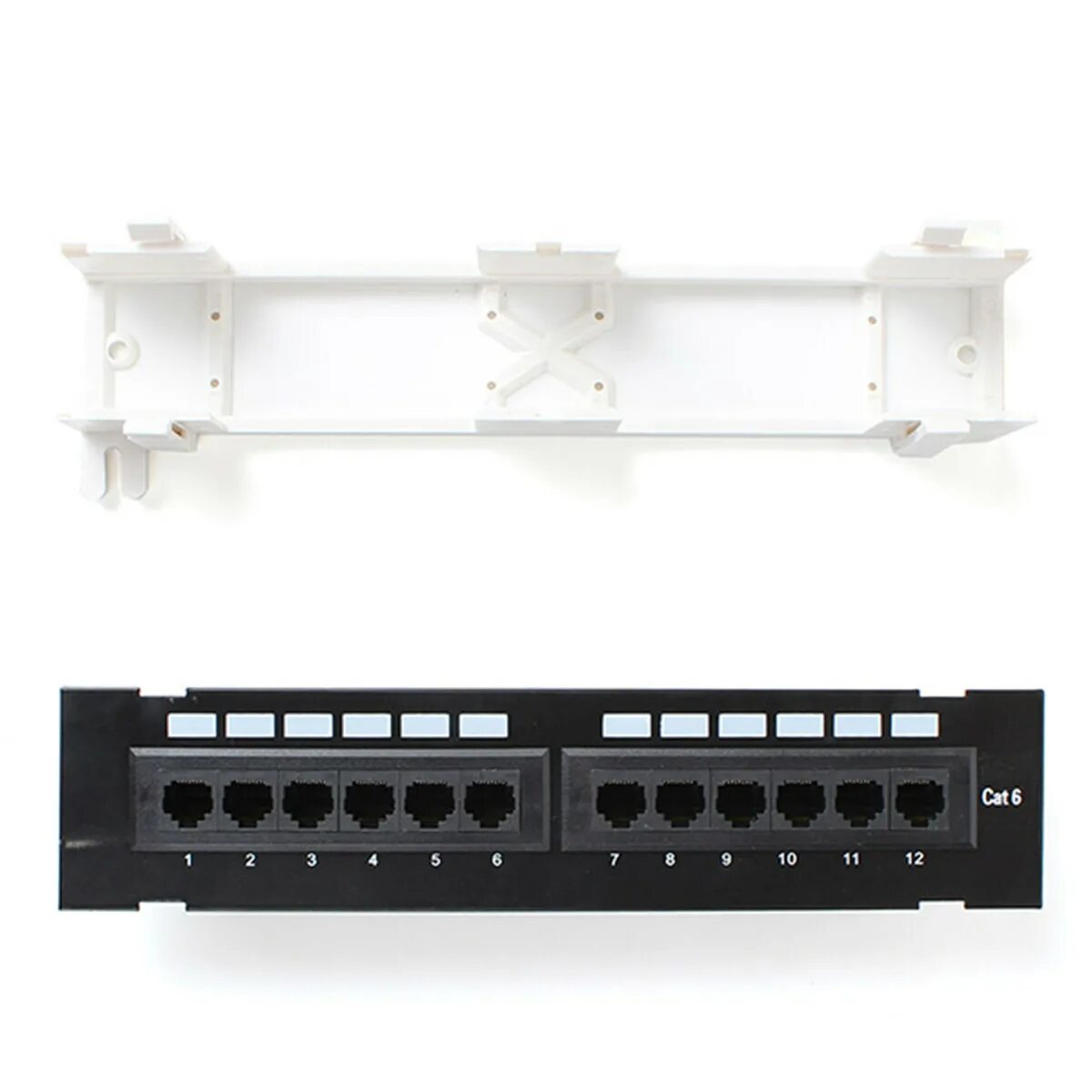 Панель 06. Коммутационная панель rj45 настенная. патч-панель 19&quot;, 1u, 12 портов rj-45. патч панель rj45. патч панель cat 5e.