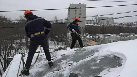 Чистка снега видео