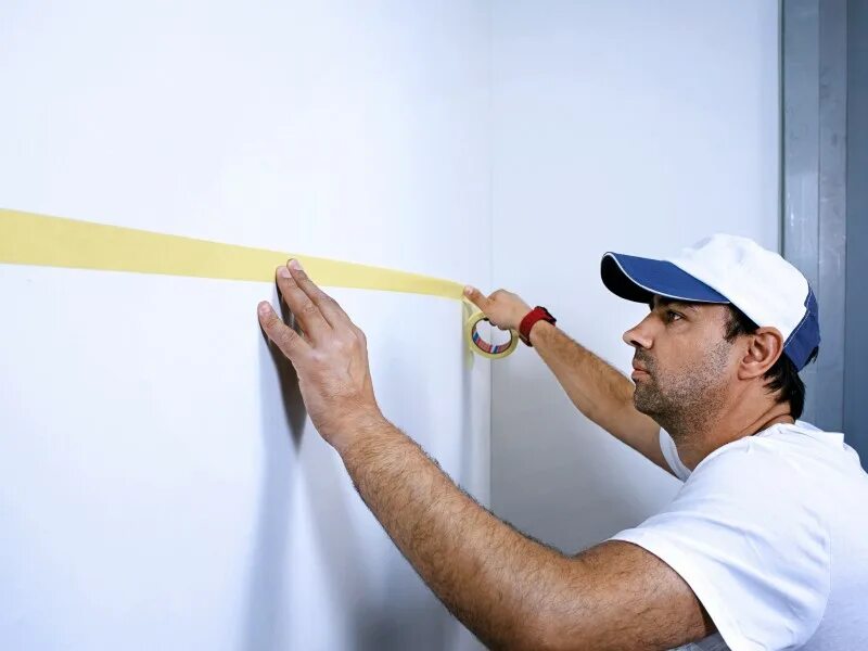 Tesa 4334. Tesa® 4334 9 мм. Покраска стен со скотчем. Малярная лента для покраски.