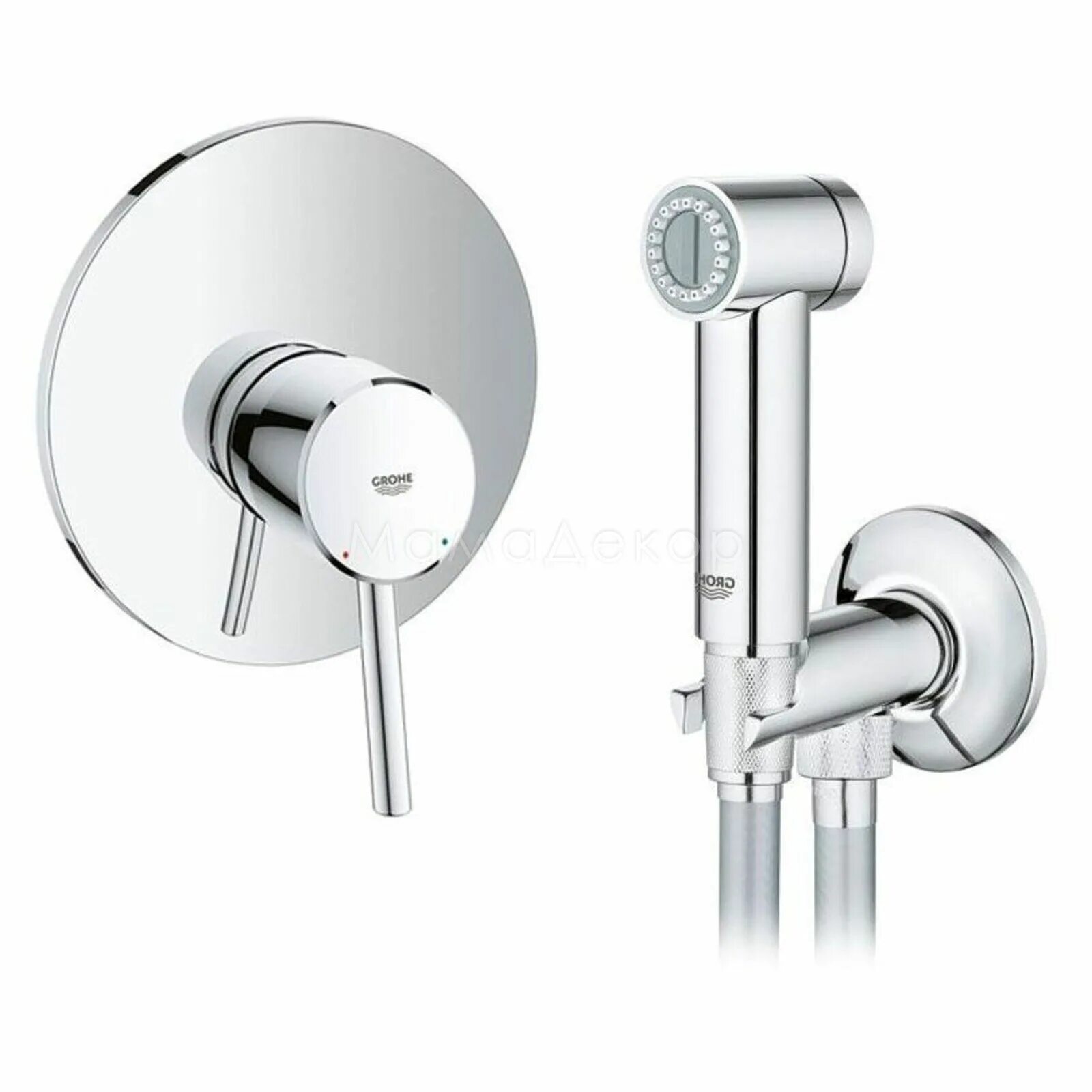 Смеситель с гигиеническим душем Grohe. 26332000 Grohe. Набор гигиенического душа Grohe 26353000. Смеситель гигиенический hansgrohe