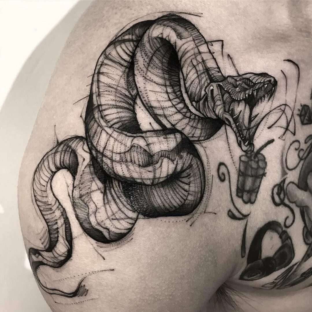 тату со змеями. тату змея. тату змея. нео традиционал тату япония. тату змея.