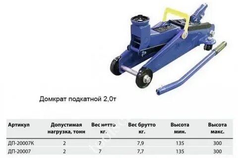 Устройство подкатного гидравлического домкрата 2