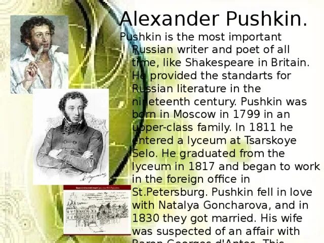 Pushkin is one of the best. Alexander pushkin is russian poet.. alexander pushkin is the greatest russian writer and poet. alexander pushkin is a russian playwright and novelist he is the greatest russian. alexander pushkin is the greatest.
