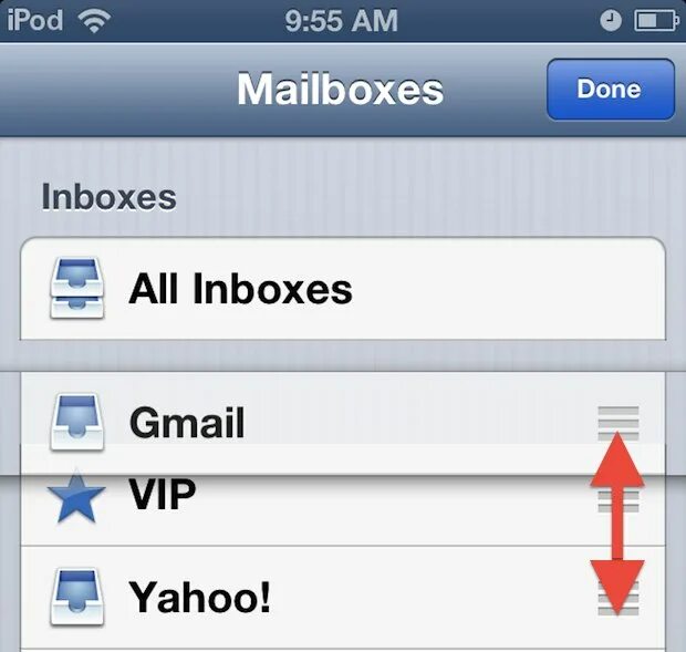 Настройки inbox