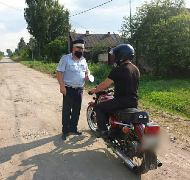 Путешествие мотоциклистов в Спасском районе. Байкер и Автомобилист.