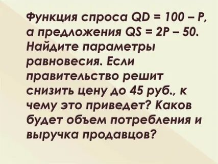 Функция спроса потребления и предложения