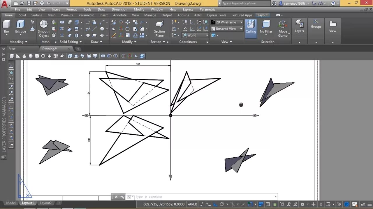 Треугольник в автокаде. Автокад видеоуроки. Красный треугольник. Треугольник автокад. Как сделать чертеж в автокаде.