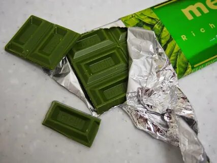 Зеленая шоколадка