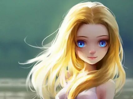 Fair hair blue eyes