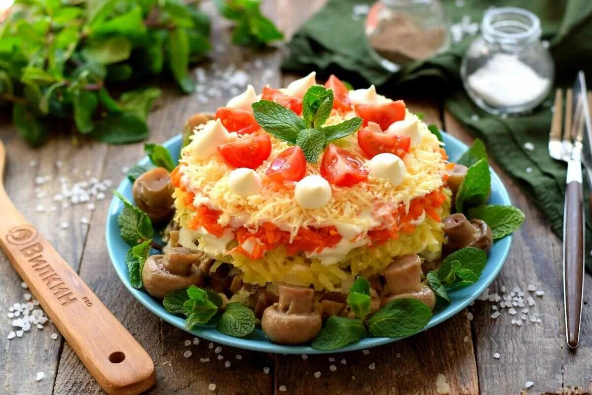 Салат русский рецепт с курицей