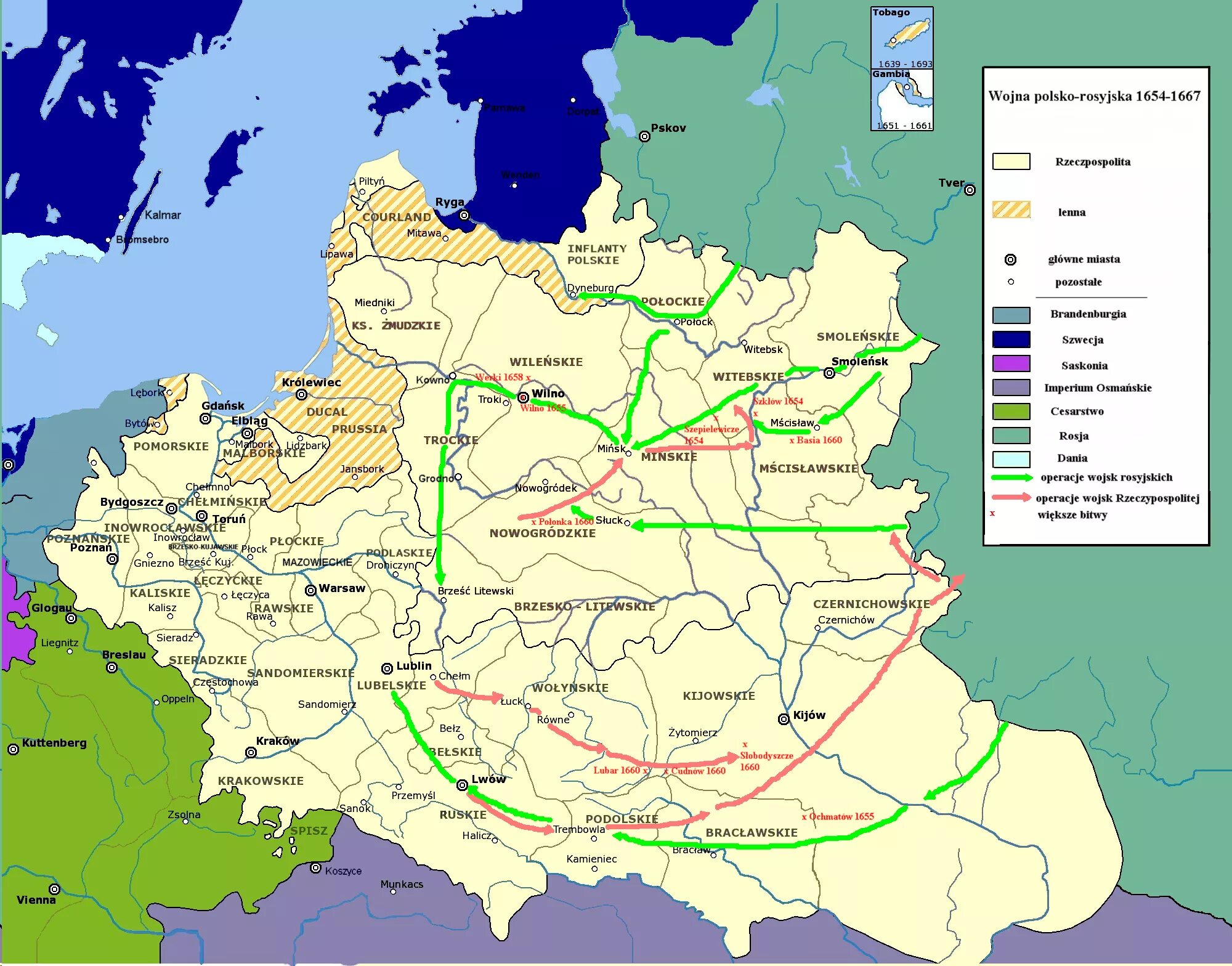 Состав речи посполитой в 17 веке. Речь Посполитая карта 1654. Русско польская 1654.