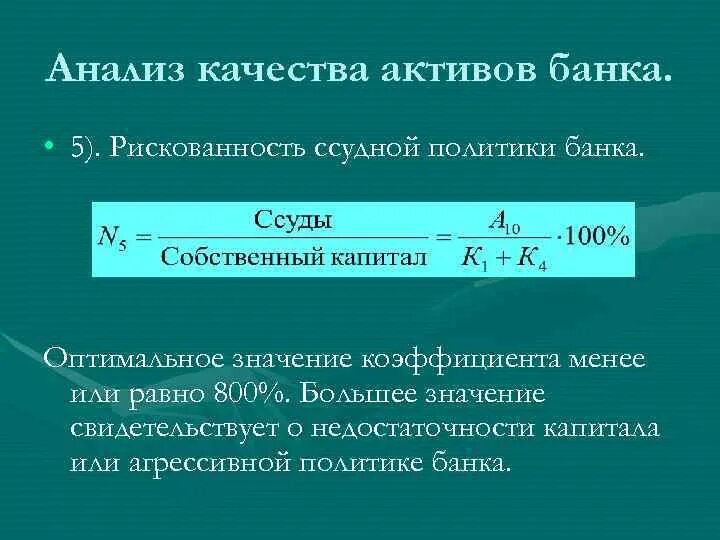 Анализ качества активов банка. Показатели качества активов банка. Коэффициенты качества активов банка. Коэффициент качества ссудной задолженности. Размещенные активы банка